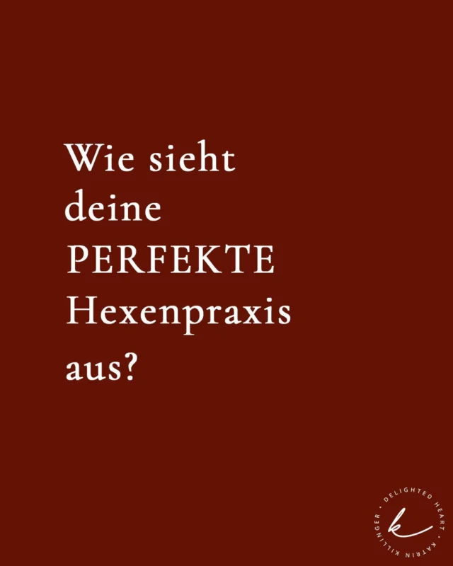 Eine perfekte Hexenpraxis macht SPASS. 
Sie gibt dir Energie und Inspiration für deinen Alltag. 
Sie fordert dich auf die genau richtige Weise heraus.
Sie macht dich zu der Version von dir selbst, die du gerne sein möchtest.
Sie gibt dir mehr Kraft, Freude & ein positives Selbstgefühl.

Wenn du auf der Suche nach deiner PERFEKTEN spirituellen Praxis bist, folge mich für Anleitungen und Inspiration, wie deine INSPIRIERNDE Hexenpraxis aussehen könnte. 

#hexenaufinstagram #hexenpraxis # deutschlandshexen #selbstliebe #selbstfürsorge #modernespiritualität